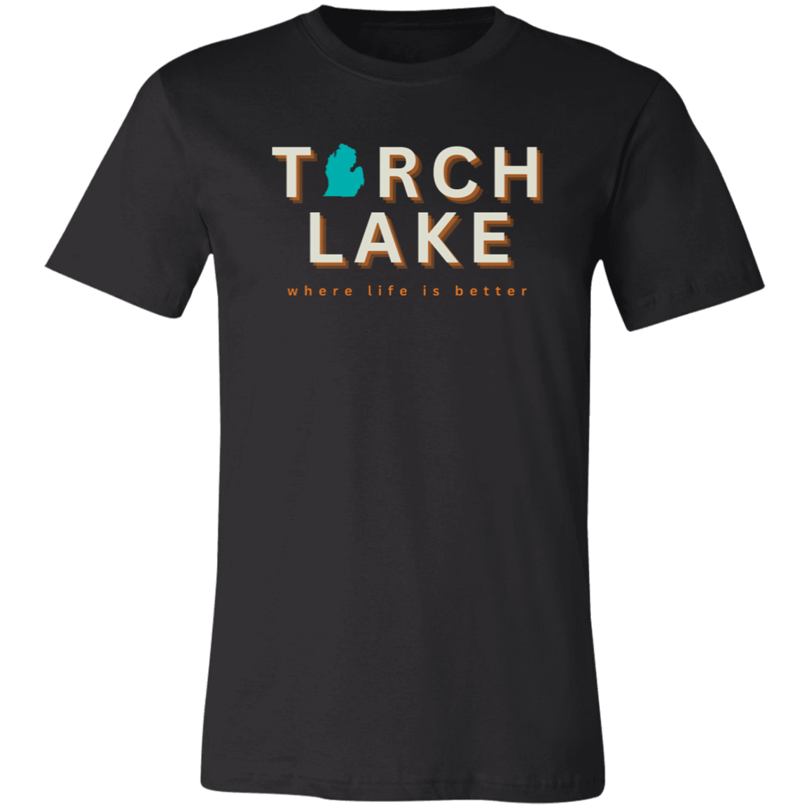 Torch Lake ~Where Life is Better  Unisex Jersey Tee