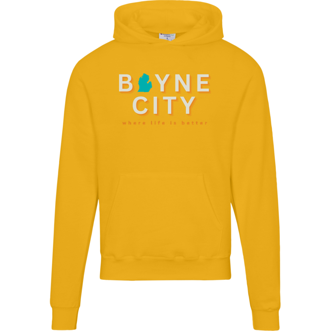 Boyne City~Where Life is Better Men's Beachcomber Hoodie