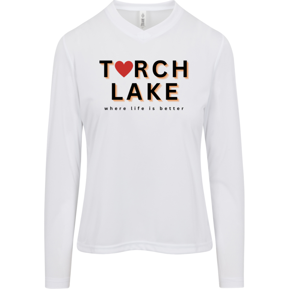 Torch Lake~Where Life is Better Women's Long Sleeve PerformanceTee