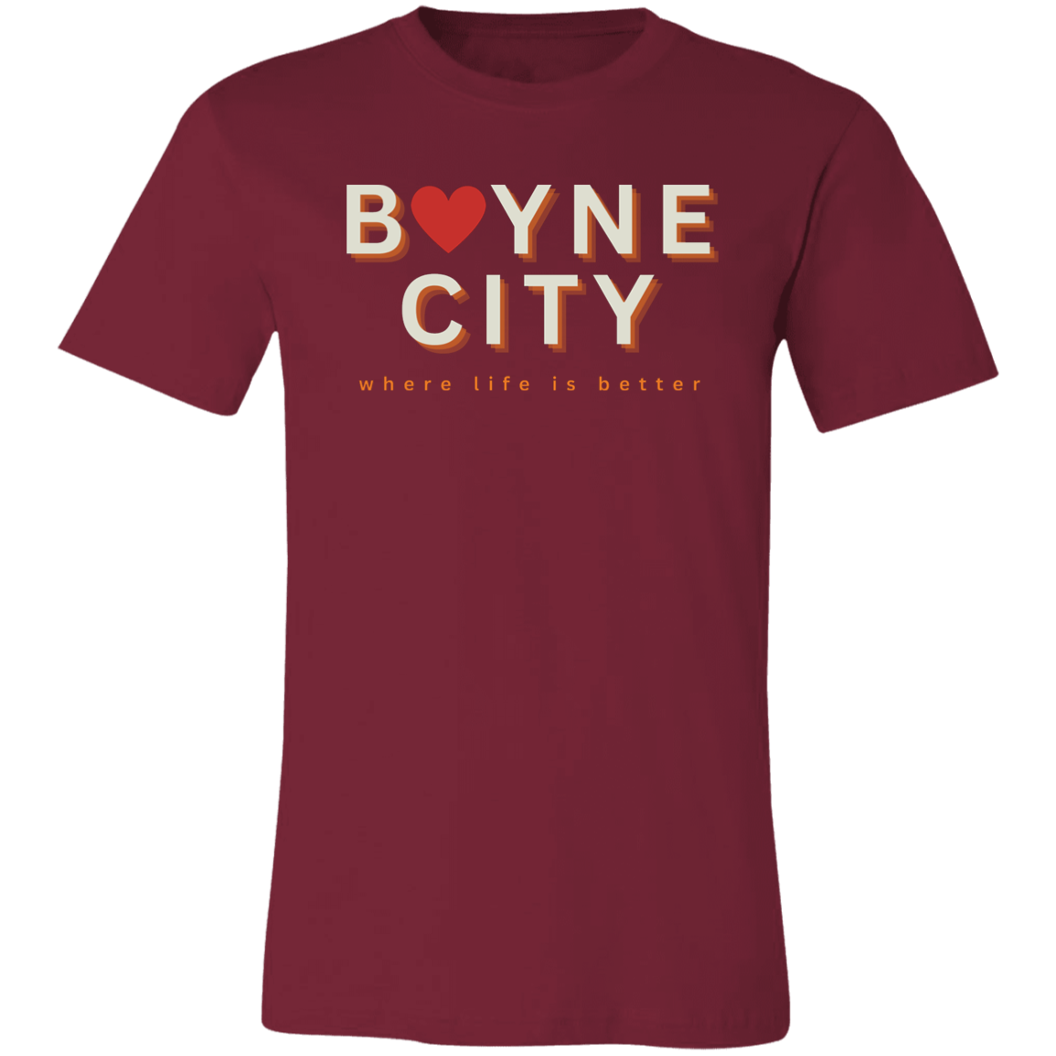 Boyne City ~Where Life is Better Unisex Jersey Tee