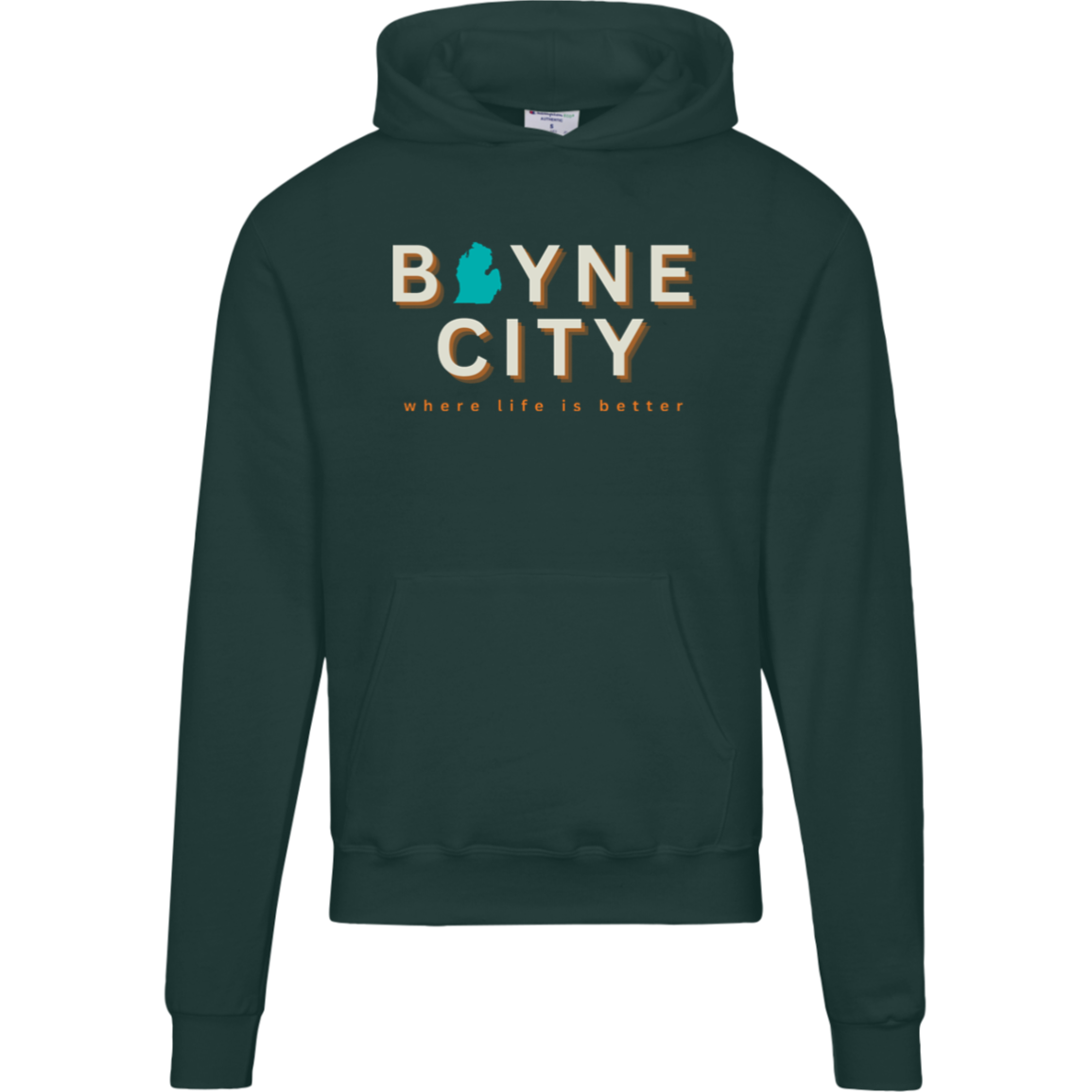 Boyne City~Where Life is Better Men's Beachcomber Hoodie