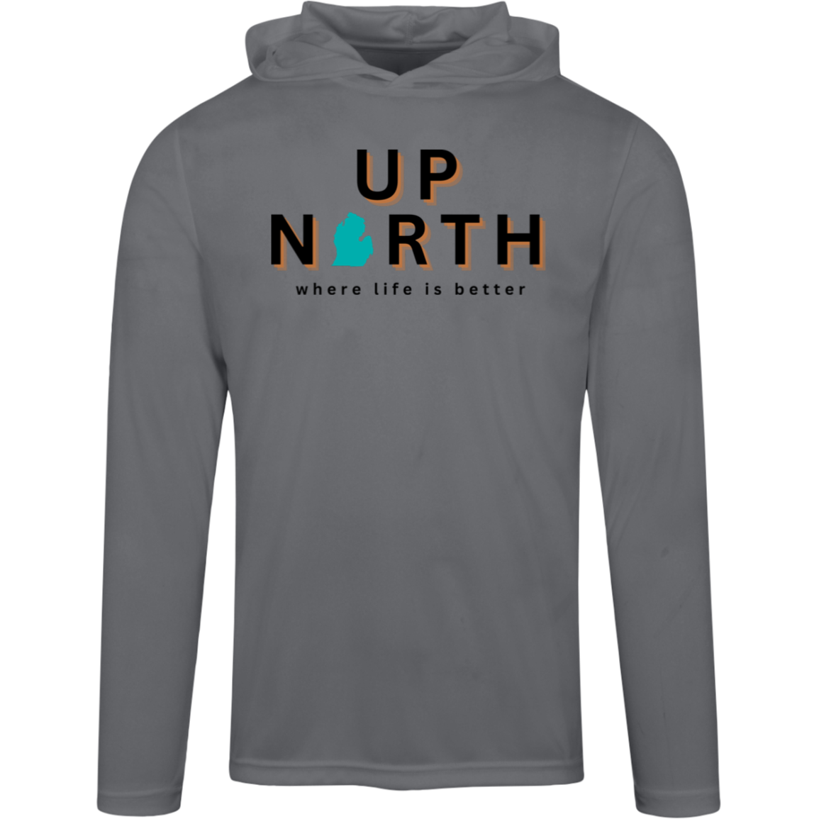 Up North~Where Life is Better Men's Super-Lite Performance Hoodie