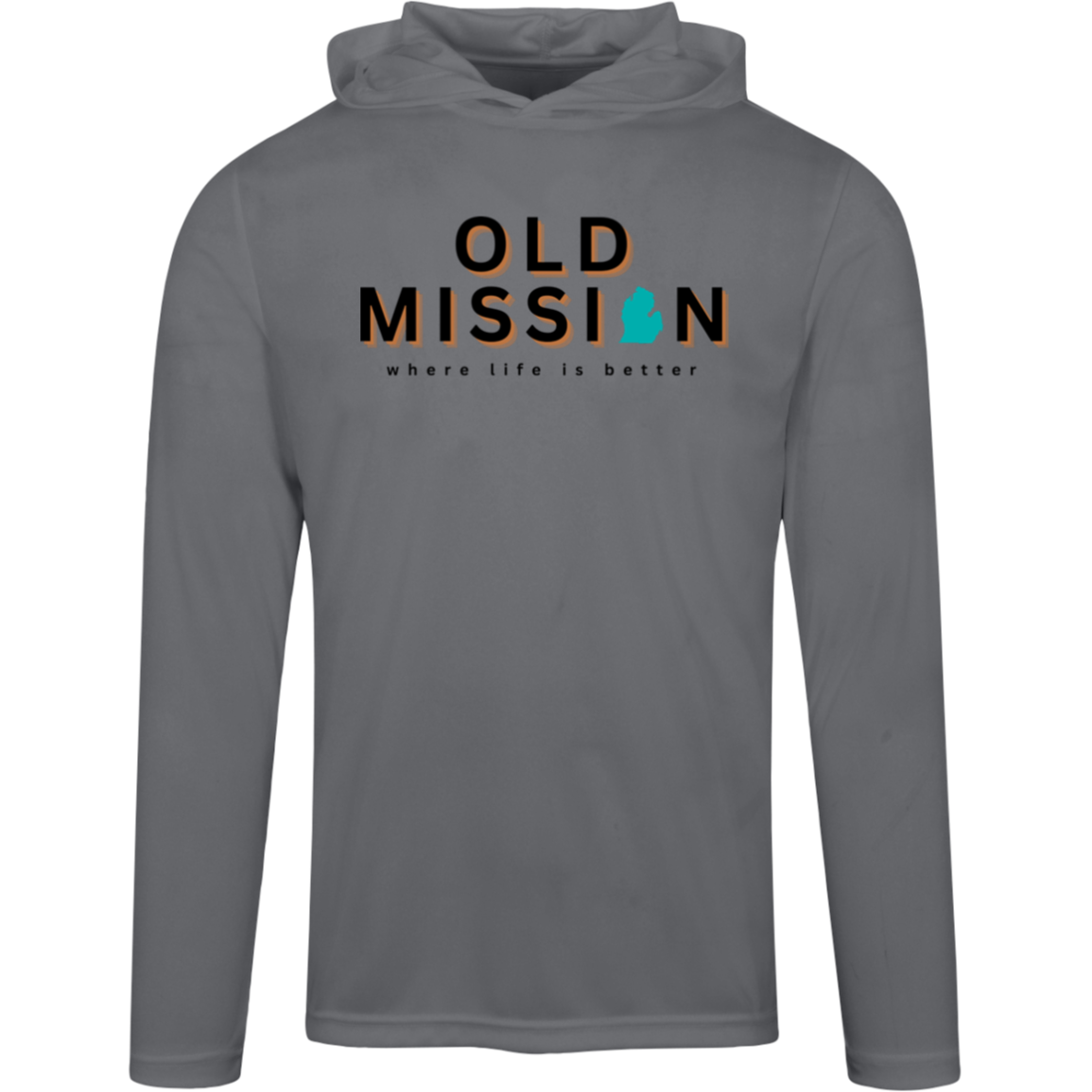 Old Mission~Where Life is Better Men's Super-Lite Performance Hoodie