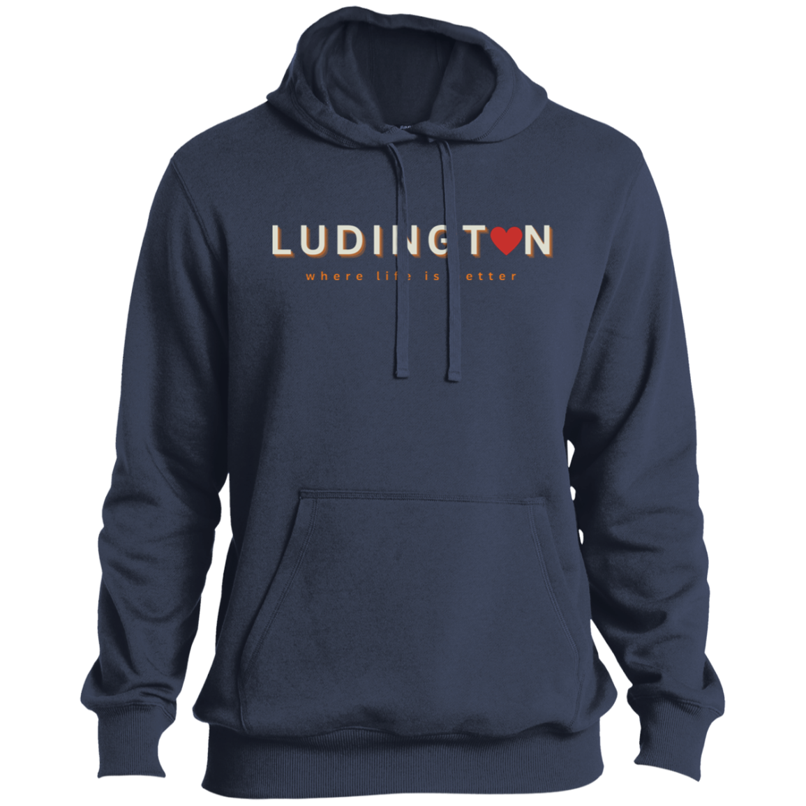 Ludington ~Where Life is Better Men's Beachcomber Hoodie