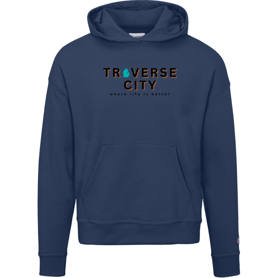 Traverse City~Where Life is Better Women's Beachcomber Hoodie