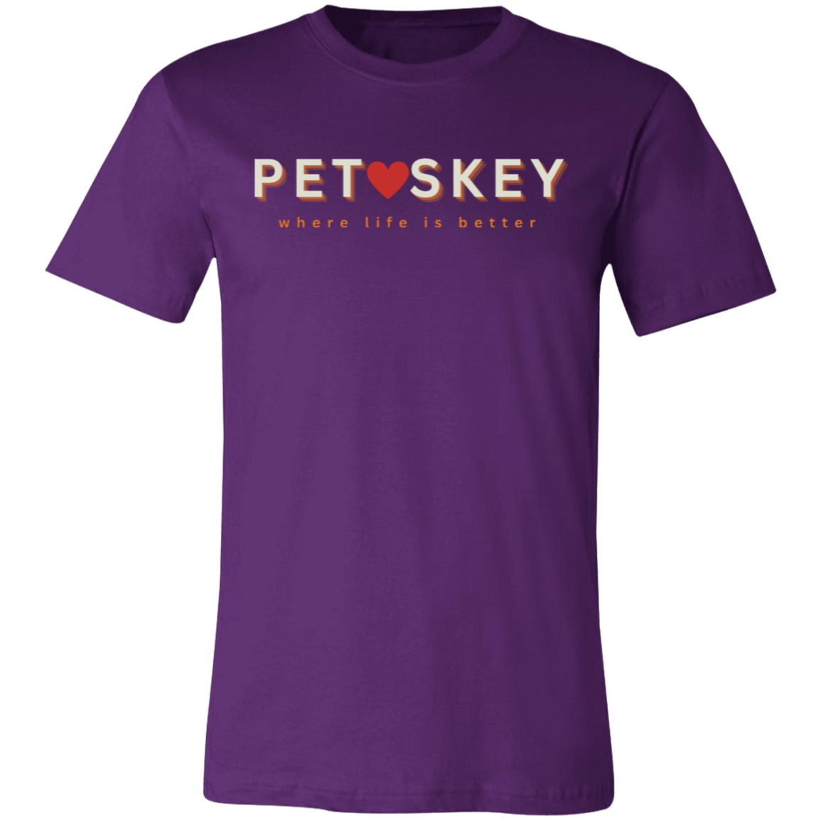 Petoskey ~Where Life is Better  Unisex Jersey Tee