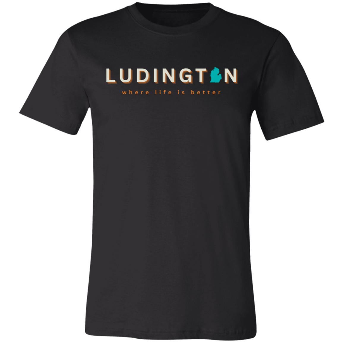 Ludington ~Where Life is Better  Unisex Jersey Tee