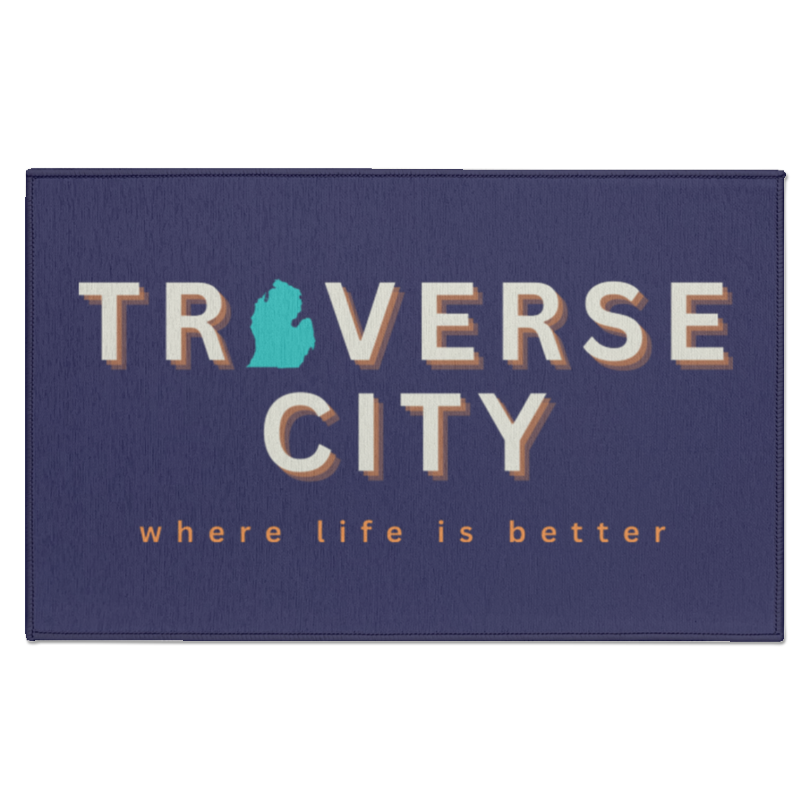 Traverse City ~Where Life is Better Indoor Accent Rug