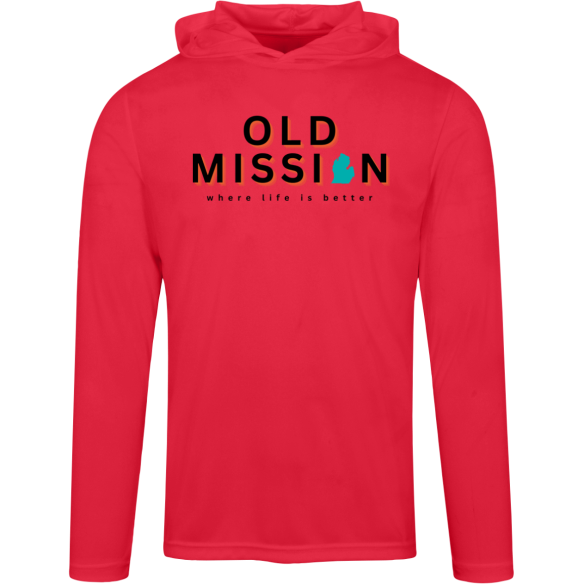 Old Mission~Where Life is Better Men's Super-Lite Performance Hoodie