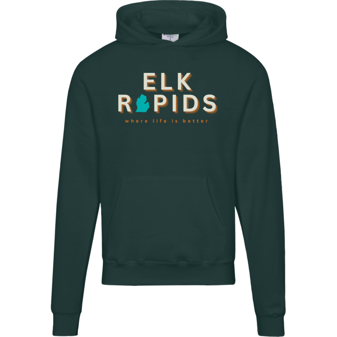 Elk Rapids~Where Life is Better Men's Beachcomber Hoodie