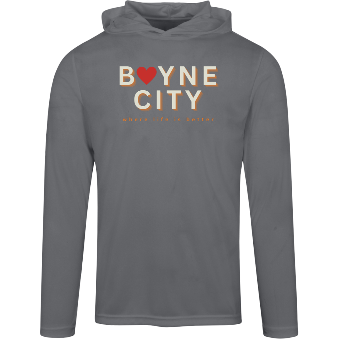 Boyne City-Where Life is Better Men's Super-Lite Performance Hoodie