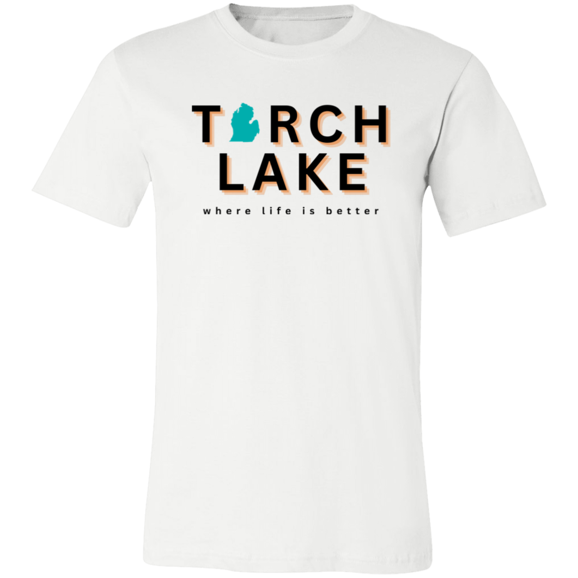 Torch Lake ~Where Life is Better  Unisex Jersey Tee