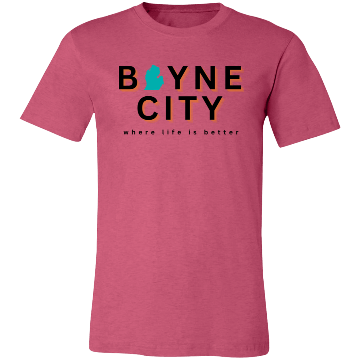 Boyne City ~Where Life is Better Unisex Jersey Tee