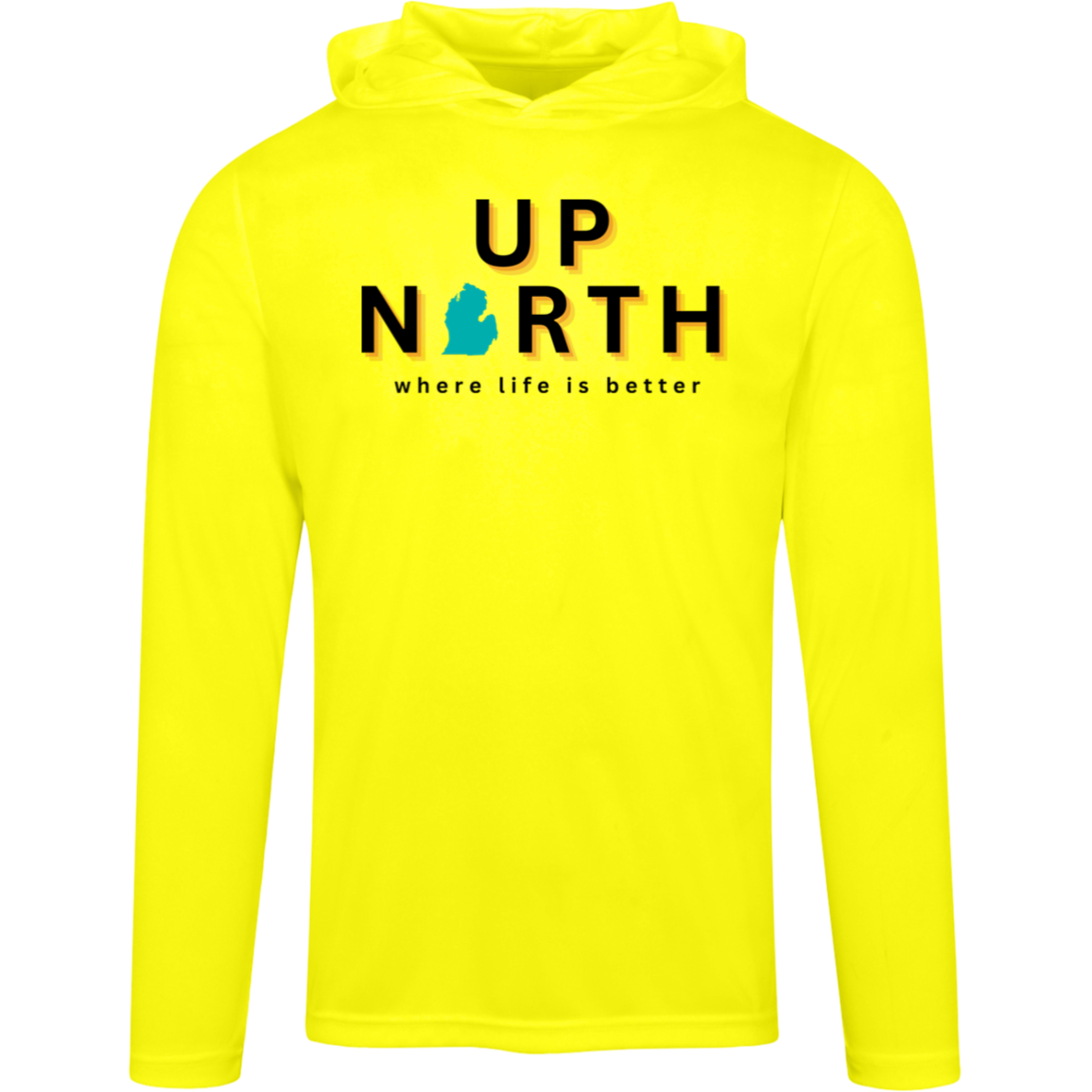 Up North~Where Life is Better Men's Super-Lite Performance Hoodie