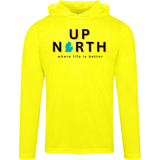 Up North~Where Life is Better Men's Super-Lite Performance Hoodie