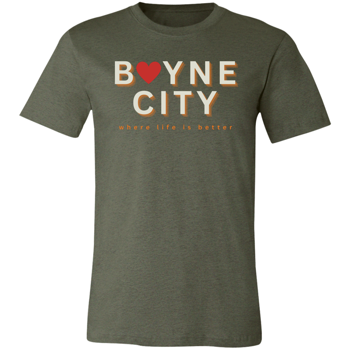 Boyne City ~Where Life is Better Unisex Jersey Tee