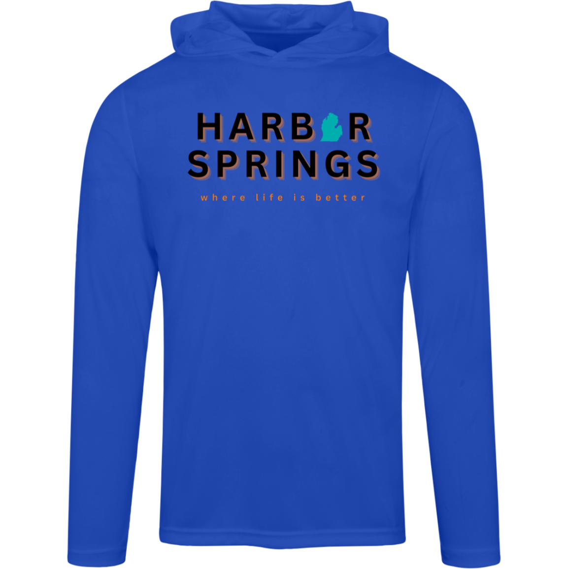 Harbor Springs~Where Life is Better Men's Super-Lite Performance Hoodie