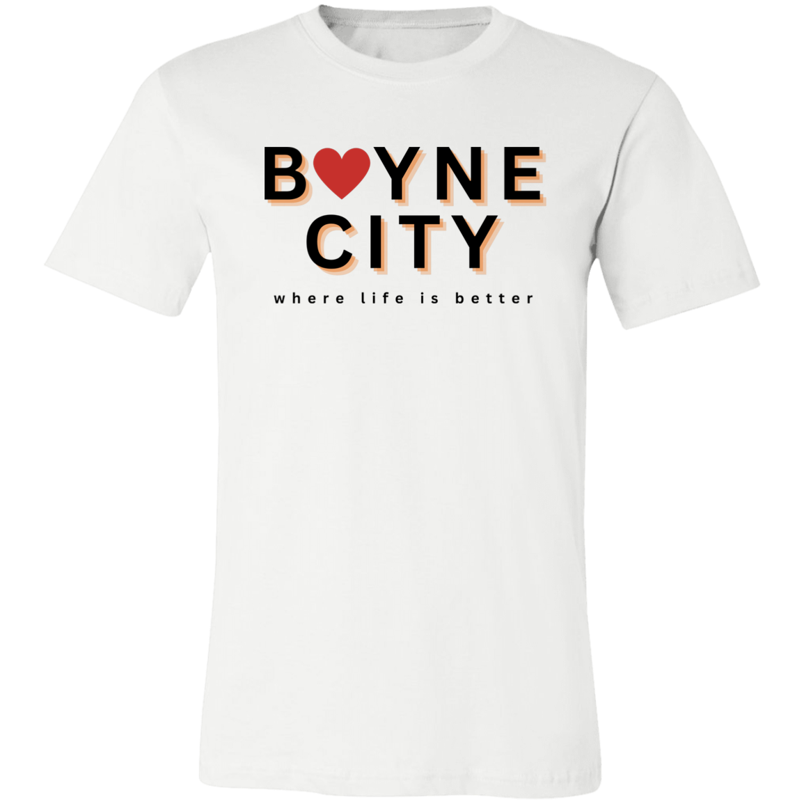 Boyne City ~Where Life is Better Unisex Jersey Tee