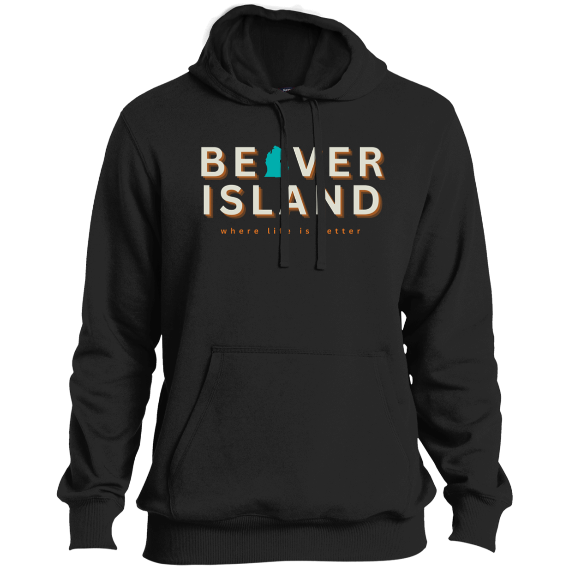 Beaver Island ~Where Life is Better Men's Beachcomber Hoodie