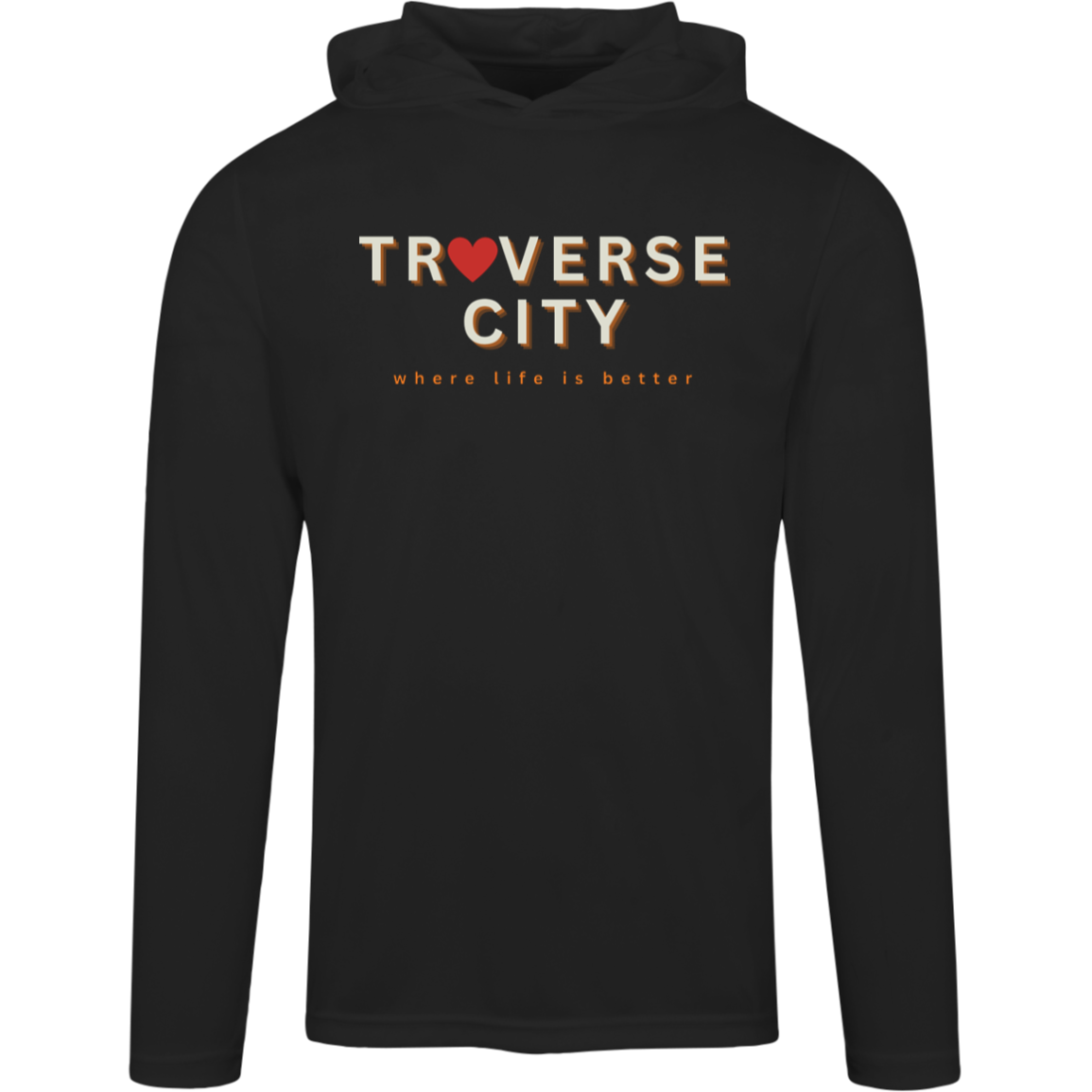 Traverse City ~Where Life is Better Men's Performance Super-Lite Hoodie