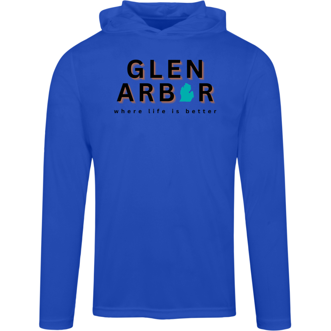 Glen Arbor~Where Life is Better Men's super-Lite Performance Hoodie