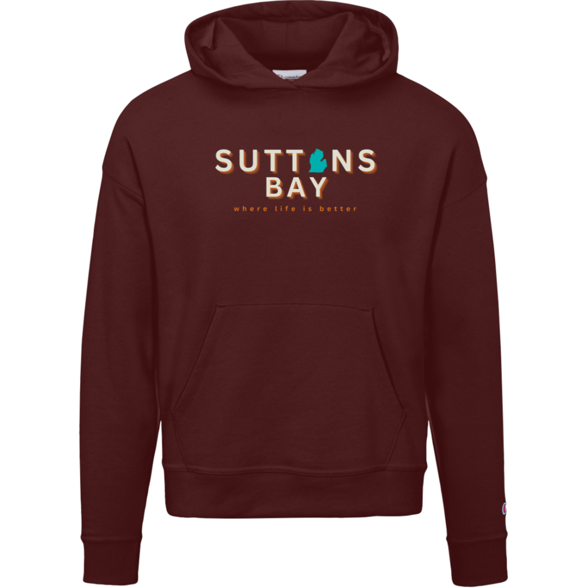 Suttons Bay~Where Life is Better Women's Beachcomber Hoodie