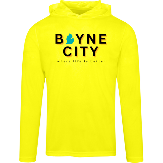 Boyne City~Where Life is Better Men's Super-Lite Performance Hoodie