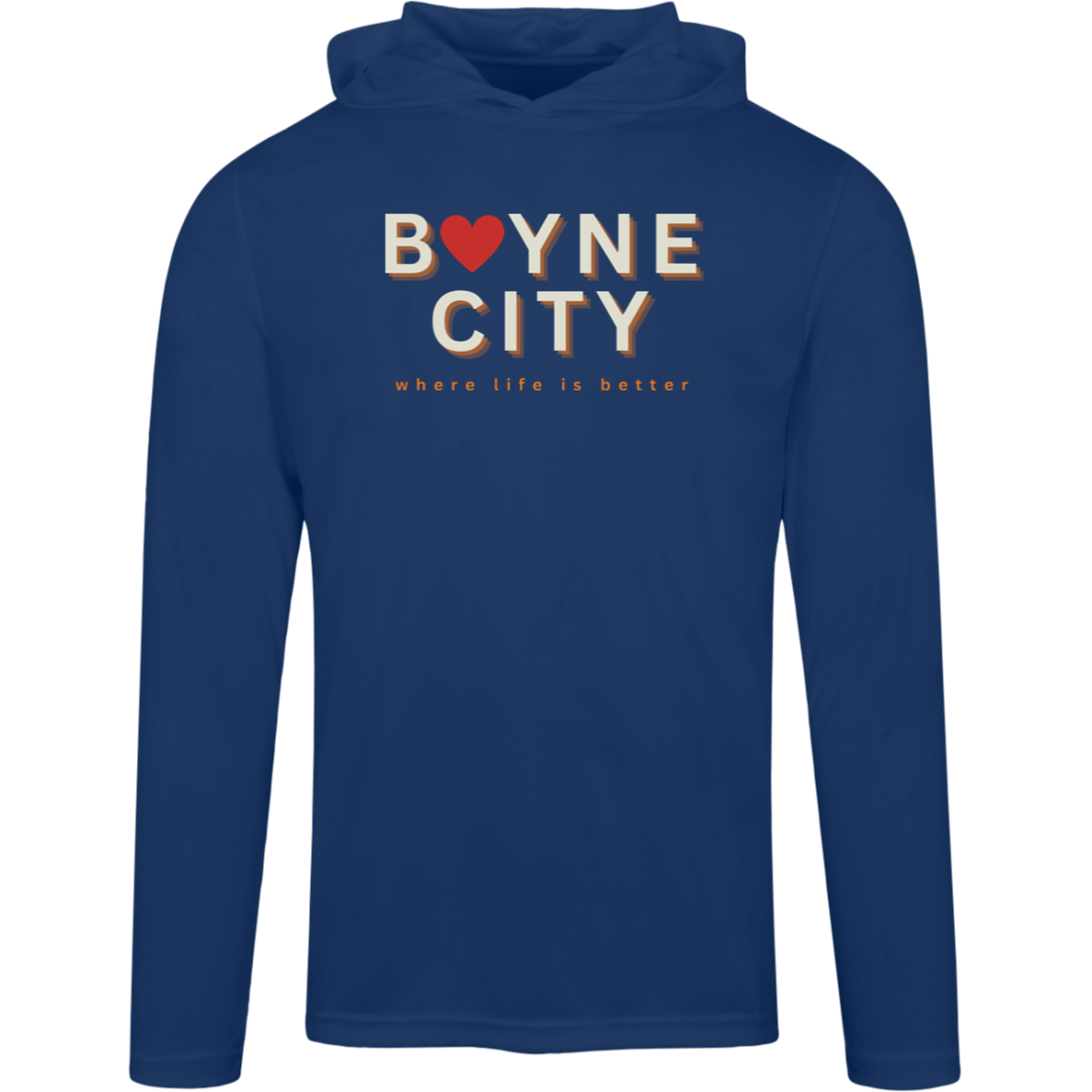 Boyne City-Where Life is Better Men's Super-Lite Performance Hoodie