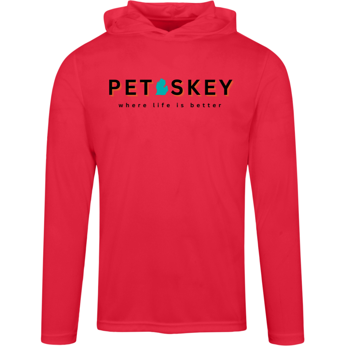 Petoskey~Where Life is Better Men's Super-Lite Performance Hoodie