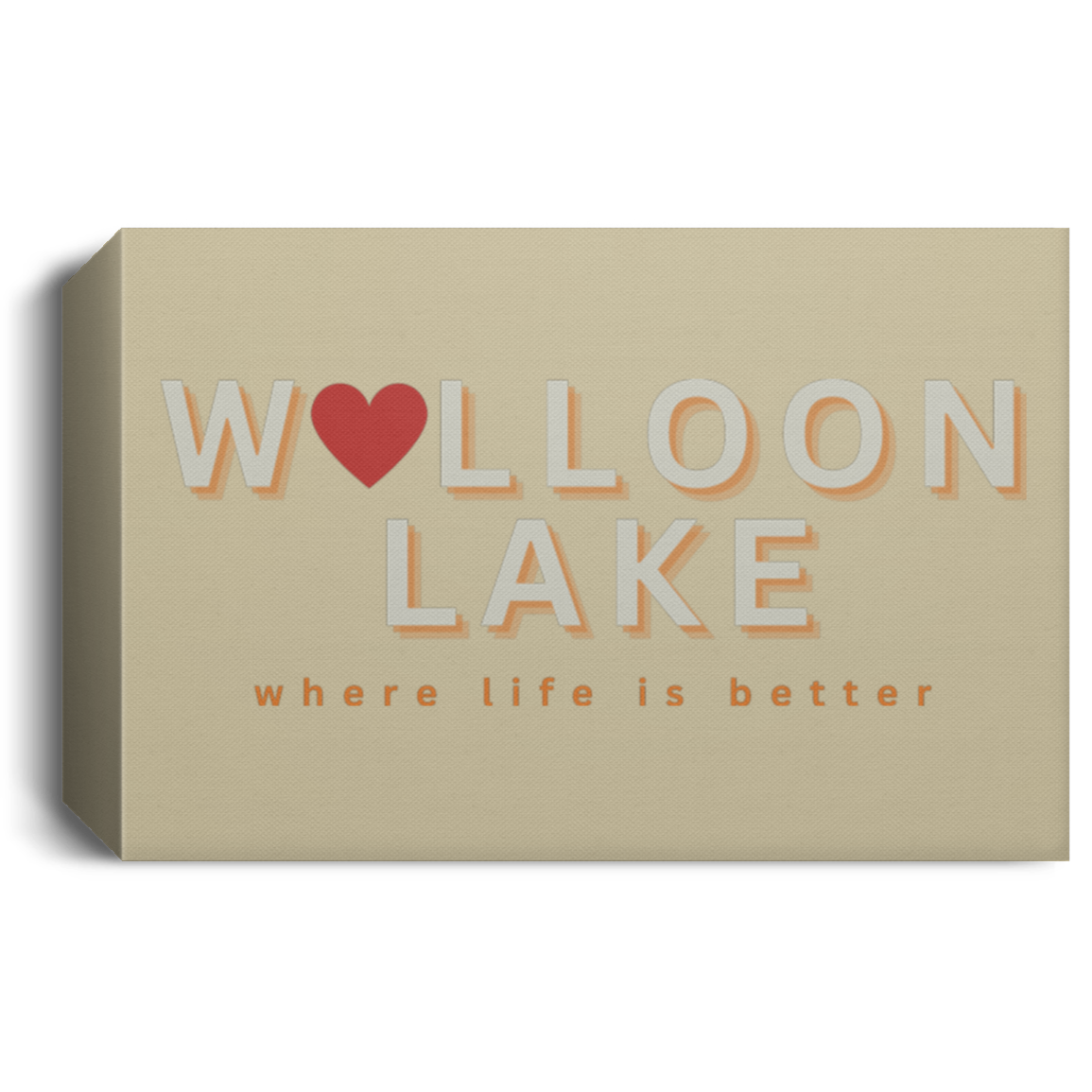 Walloon Lake ~Where Life is Better  Deluxe Landscape Canvas