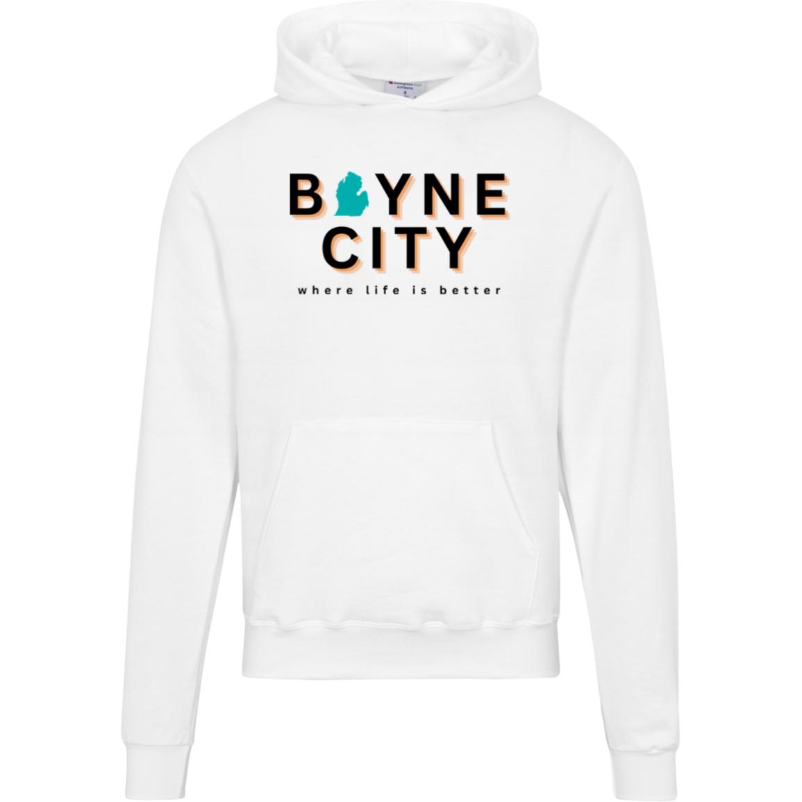 Boyne City~Where Life is Better Men's Beachcomber Hoodie