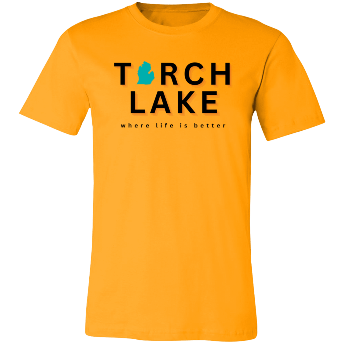 Torch Lake ~Where Life is Better  Unisex Jersey Tee