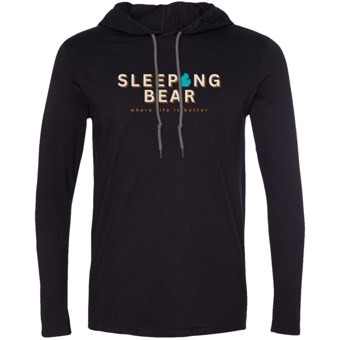 Sleeping Bear~Where Life is Better Super-Lite Unisex Hoodie