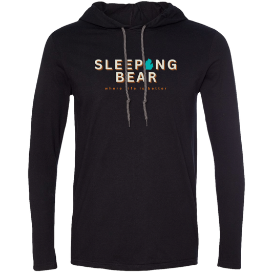 Sleeping Bear~Where Life is Better Super-Lite Unisex Hoodie