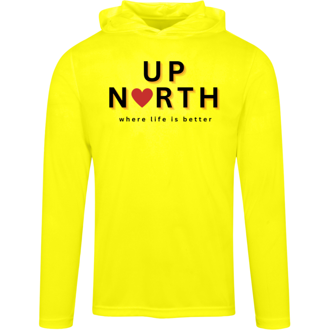 Up North~Where Life is Better Men's Super-Lite Performance Hoodie