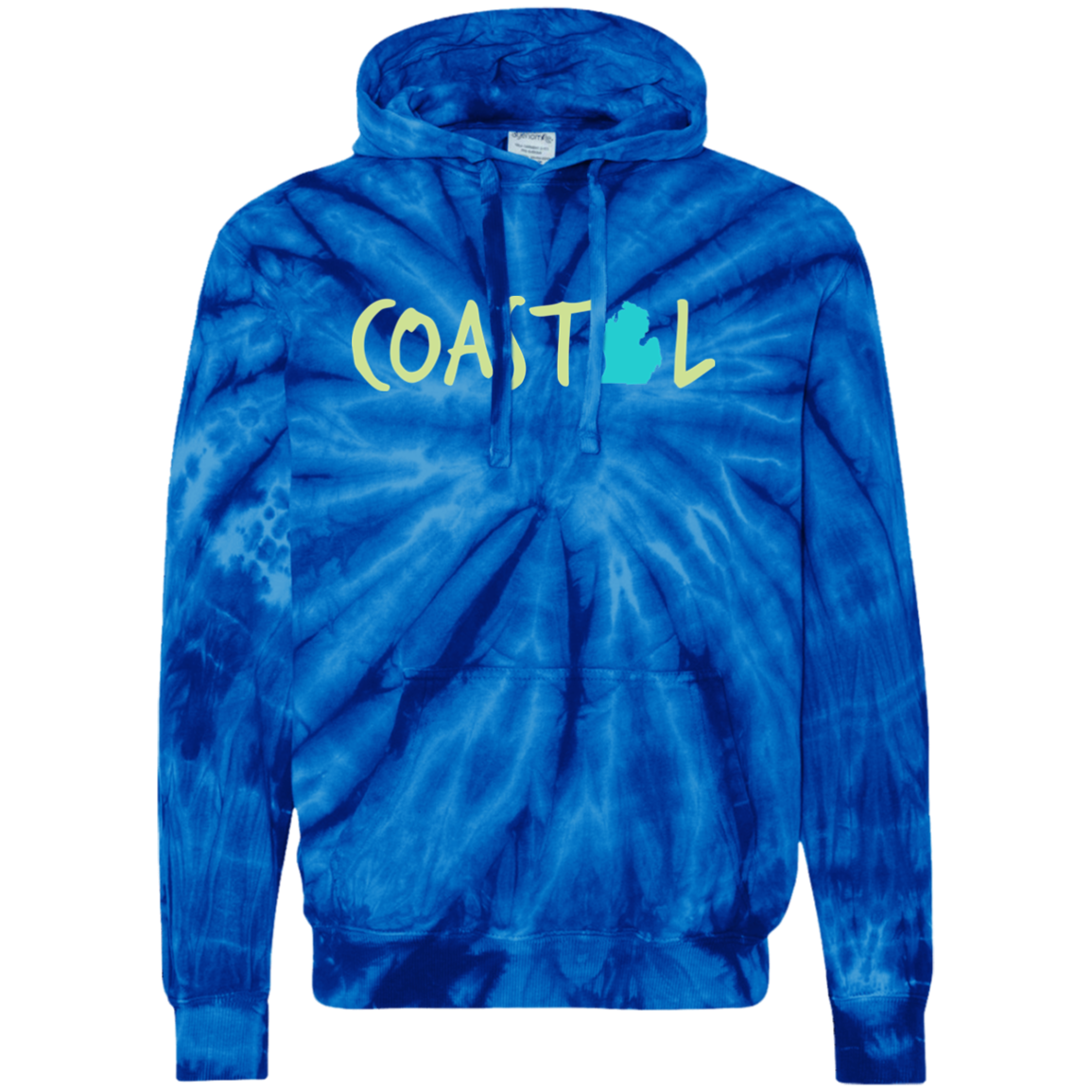 Coastal Michigan Unisex Tie-Dyed Pullover Hoodie