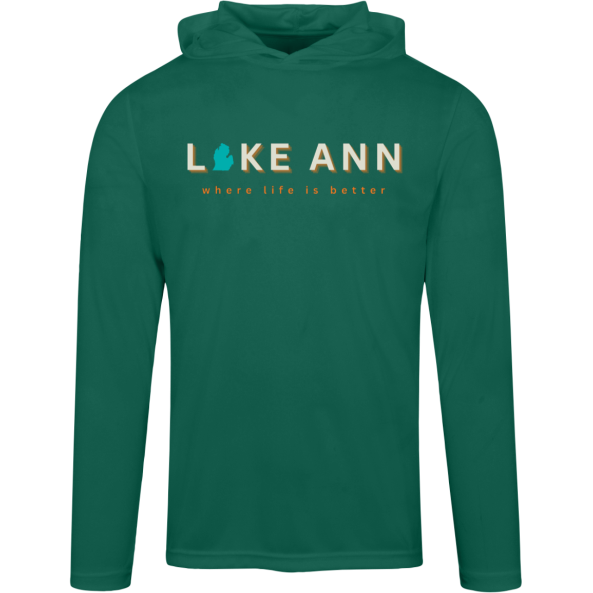 Lake Ann ~Where Life is Better Super-Lite Performance Hoodie