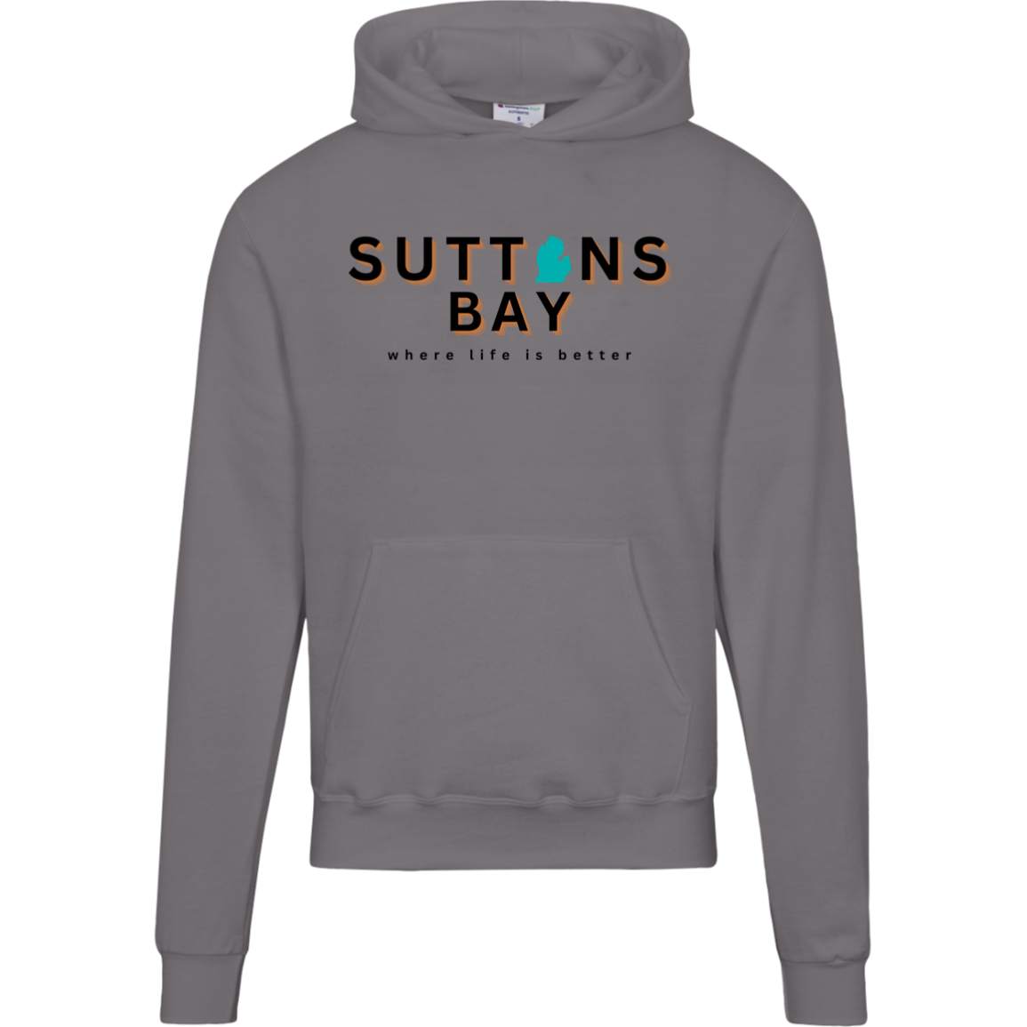 Suttons Bay~Where Life is Better Men's Beachcomber Hoodie