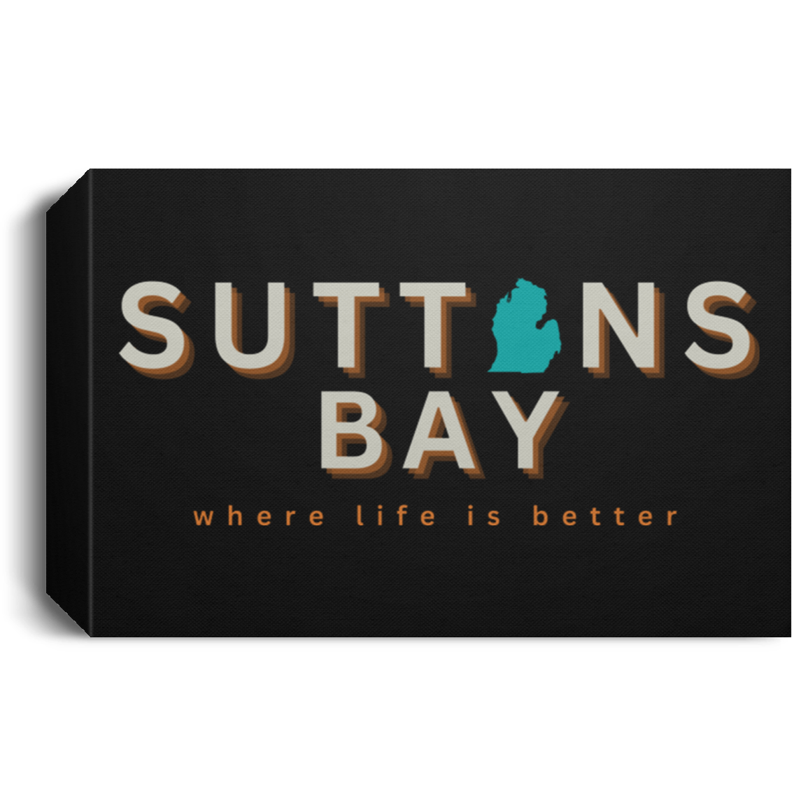 Suttons Bay ~Where Life is Better Deluxe Landscape Canvas