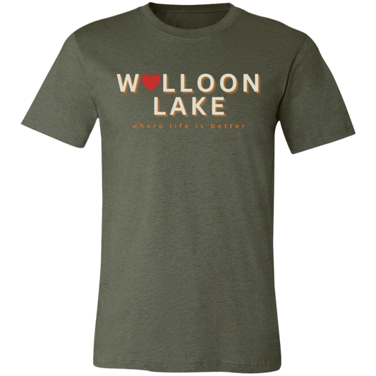 Walloon Lake ~Where Life is Better  Unisex Jersey Tee