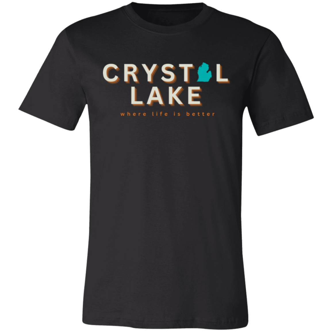 Crystal Lake ~Where Life is Better Unisex Jersey Tee