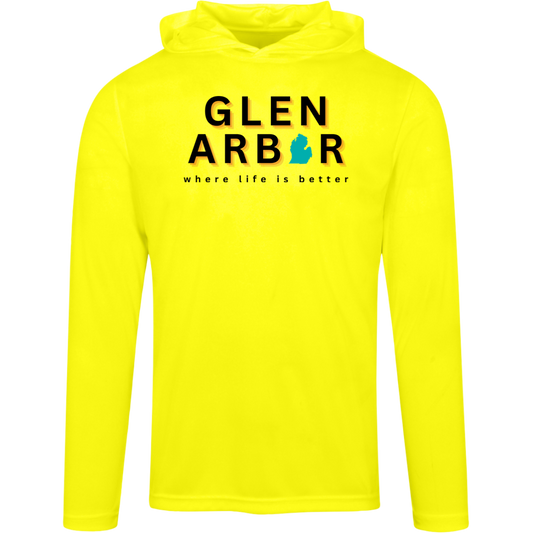 Glen Arbor~Where Life is Better Men's super-Lite Performance Hoodie