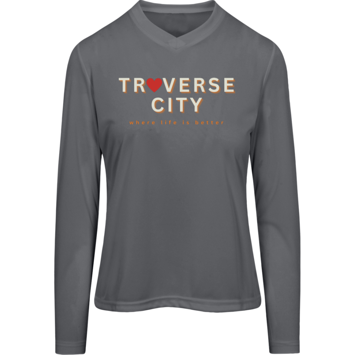 Traverse City~Where Life is Better Women's Performance Long Sleeve Tee