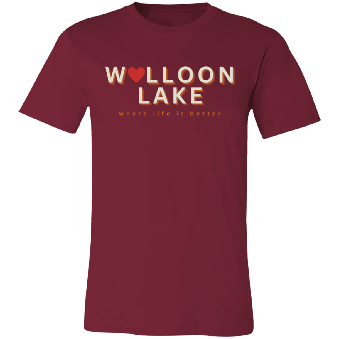 Walloon Lake ~Where Life is Better  Unisex Jersey Tee