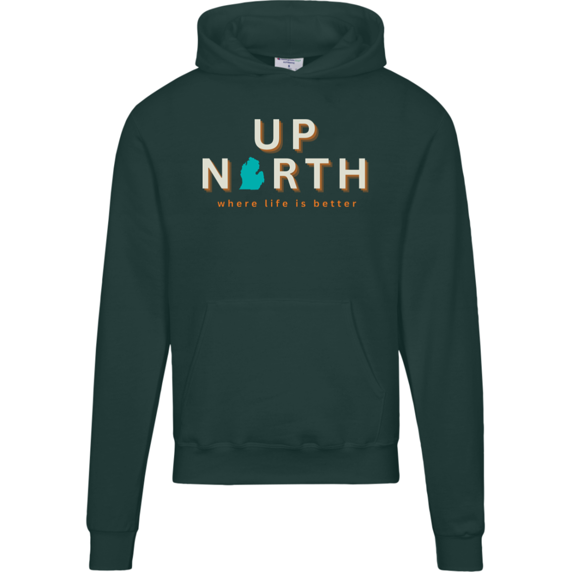 Up North~Where Life is Better Men's Beachcomber Hoodie