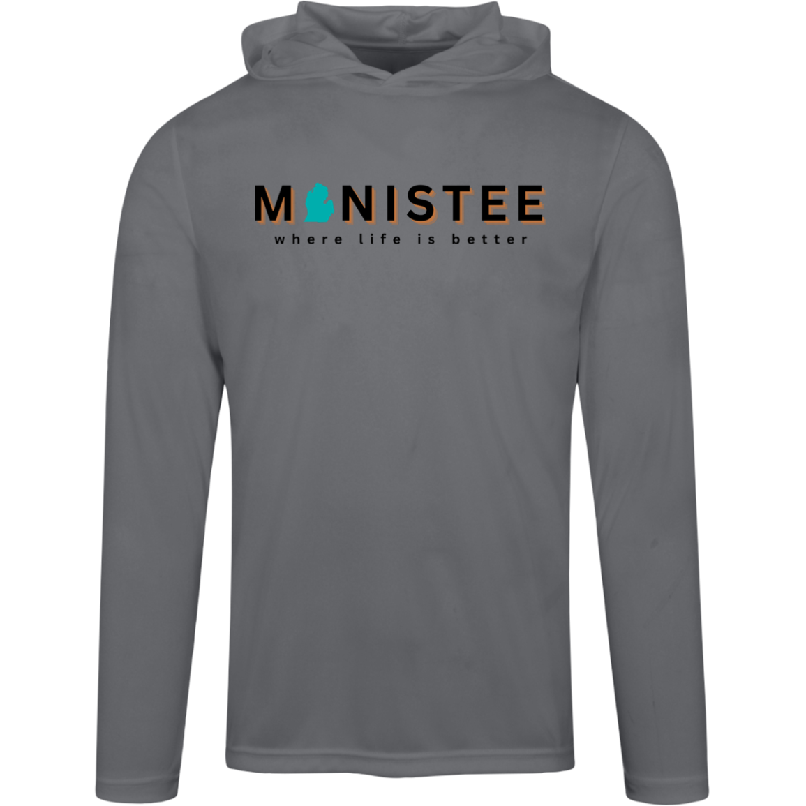 Manistee~Where Life is Better Men's Super-Lite Performance Hoodie