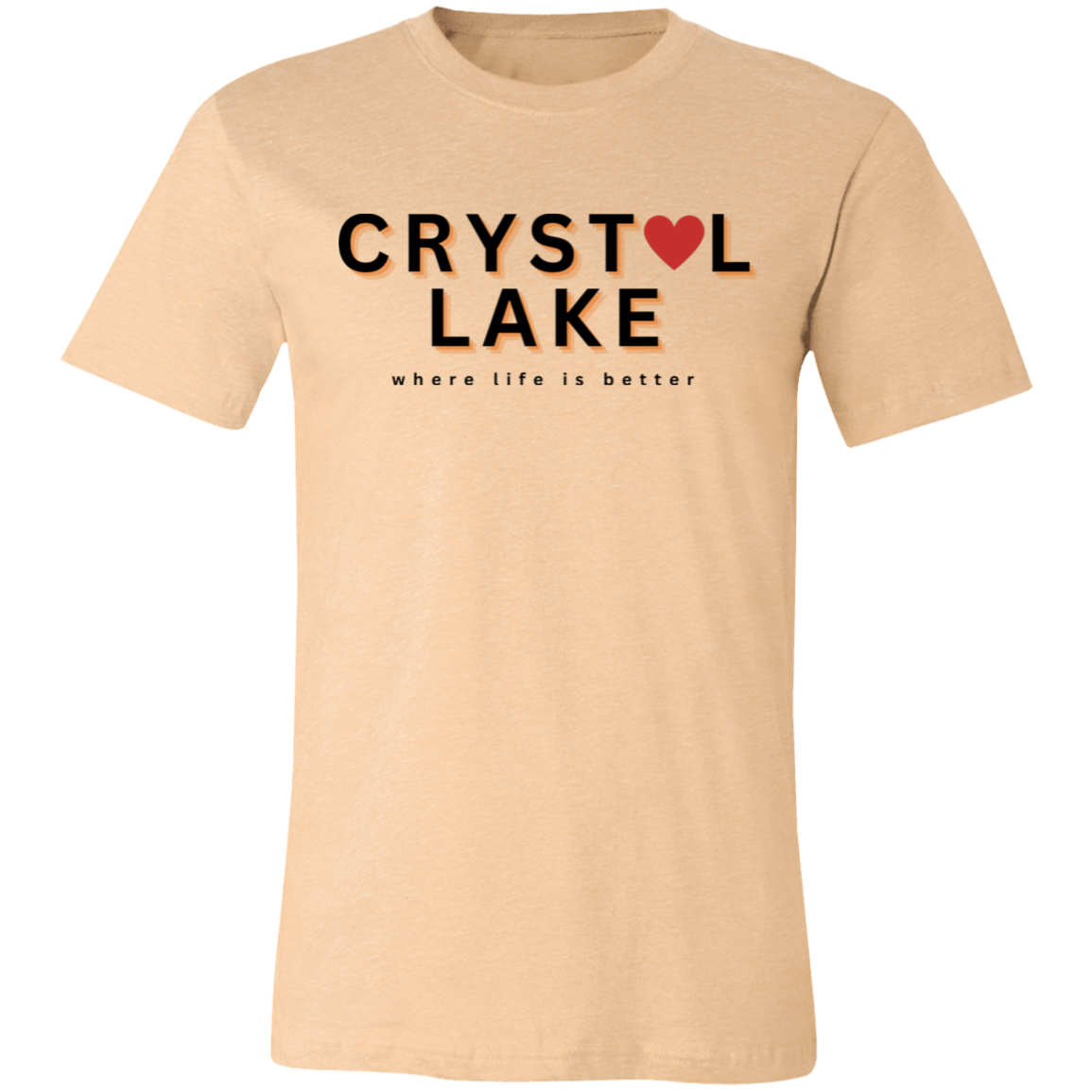 Crystal Lake ~Where Life is Better Unisex Jersey Tee