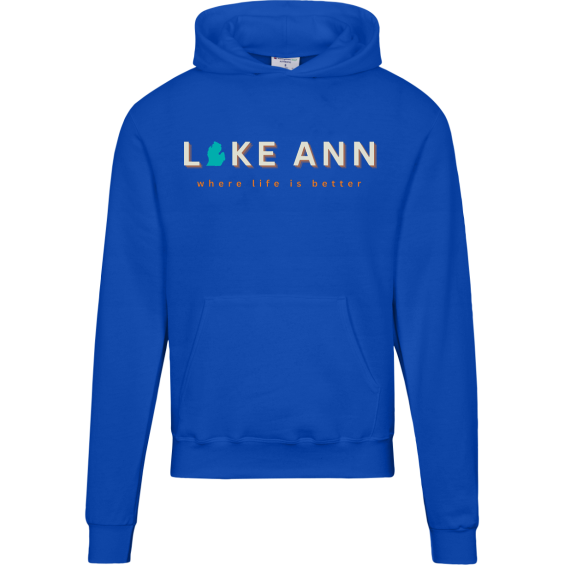 Lake Ann ~Where Life is Better Luxury Men's Hoodie