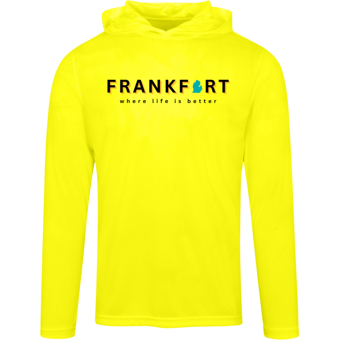 Frankfort~Where Life is Better Men's Super-Life Performance Hoodie