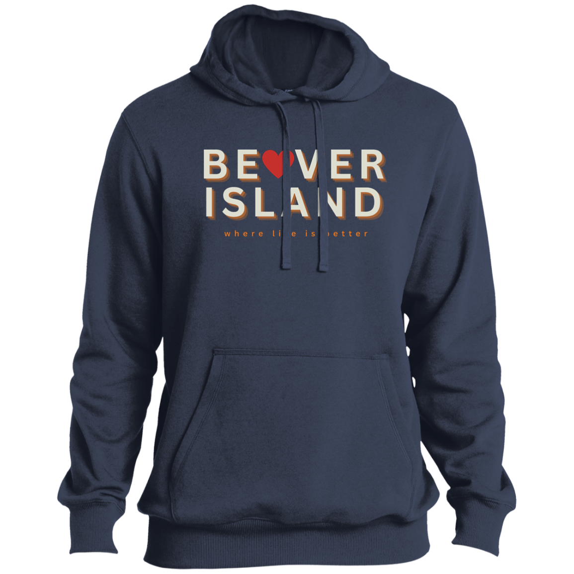 Beaver Island ~Where Life is Better Men's Beachcomber  Hoodie